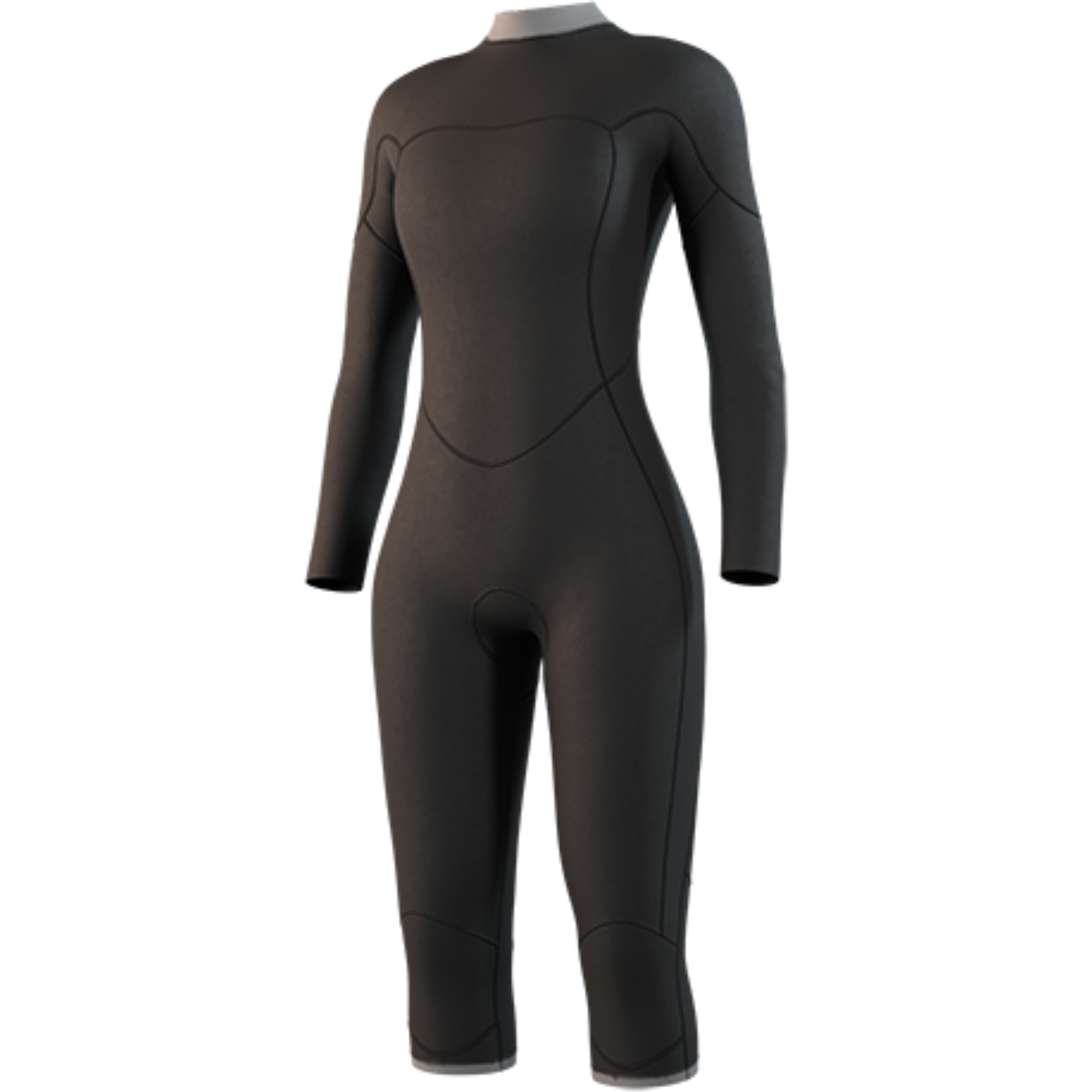 2025 Mystic Femmes Brand Long Arm Short Leg 3/2mm Back Zip Flatlock Combinaison Néoprène 35000.250061 - Black